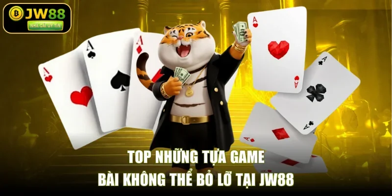 Top những tựa game bài không thể bỏ lỡ tại JW88